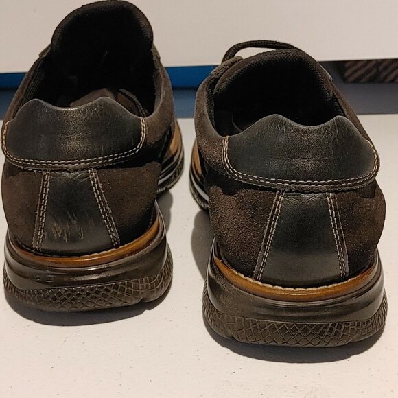 Dockers Oxford Shoe Men's Size 8 Brown Leather/Suede Casual Shoe Lace Up - Picture 9 of 10